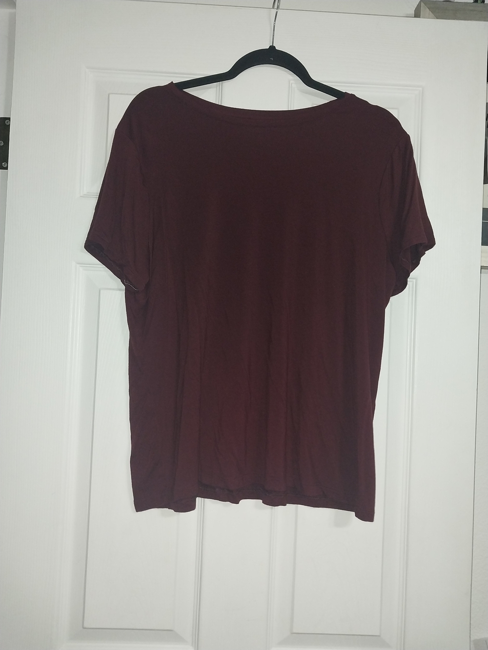 Nine West Women's Short Sleeve Tee - Maroon
